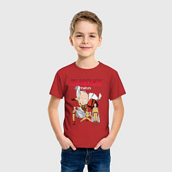 Футболка хлопковая детская Ванпанч, цвет: красный — фото 2