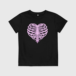 Футболка хлопковая детская Break my bones, цвет: черный