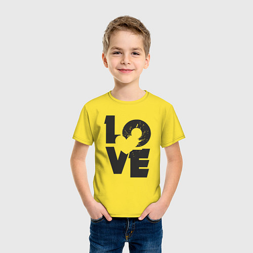 Детская футболка Splash love / Желтый – фото 3