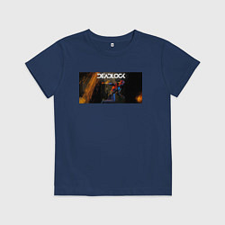 Футболка хлопковая детская Deadlock Infernus, цвет: тёмно-синий