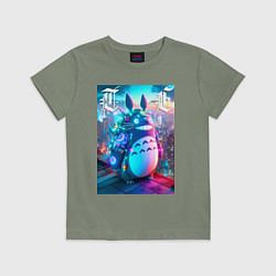 Детская футболка Cool Totoro - cyberpunk
