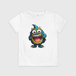 Детская футболка Веселый зубастый монстрик
