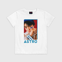 Футболка хлопковая детская Astro Ли Дон Мин, цвет: белый