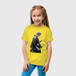 Футболка хлопковая детская Ван-Пис Зоро Ророноа ронин, цвет: желтый — фото 2