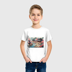 Футболка хлопковая детская Корея эпоха чосон, цвет: белый — фото 2