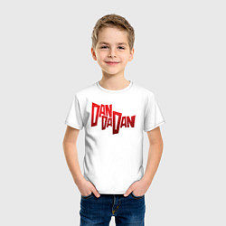 Футболка хлопковая детская Dandadan Logo, цвет: белый — фото 2