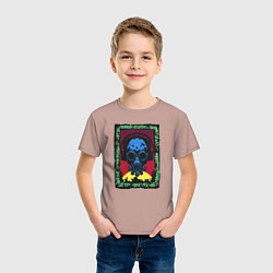 Футболка хлопковая детская Новый взгляд на будущее, цвет: пыльно-розовый — фото 2