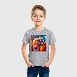 Футболка хлопковая детская Folie a deuxs - pixel art, цвет: меланж — фото 2