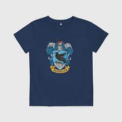 Футболка хлопковая детская Ravenclaw факультет, цвет: тёмно-синий
