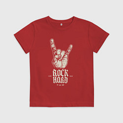 Футболка хлопковая детская Тяжёлый рок не остановить, цвет: красный
