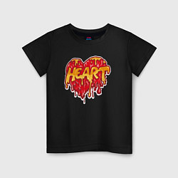 Футболка хлопковая детская Honey heart, цвет: черный