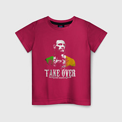 Футболка хлопковая детская Conor take over, цвет: маджента