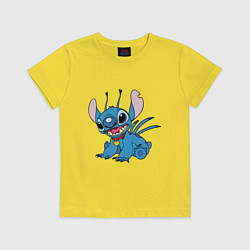 Футболка хлопковая детская Alien Stitch, цвет: желтый