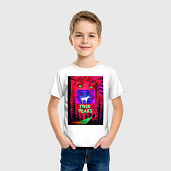 Футболка хлопковая детская Загадка Лоры Палмер, цвет: белый — фото 2