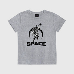 Футболка хлопковая детская Space mood, цвет: меланж