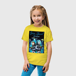 Футболка хлопковая детская Rick and Morty - space special forces, цвет: желтый — фото 2