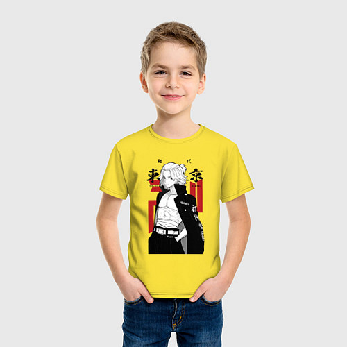 Детская футболка Токийские мстители Мандзиро / Желтый – фото 3