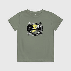 Футболка хлопковая детская Грязь и скорость, цвет: авокадо