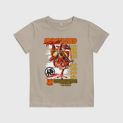 Футболка хлопковая детская Dragon ball Gokuu Son, цвет: миндальный