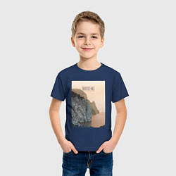 Футболка хлопковая детская Горная душа, цвет: тёмно-синий — фото 2