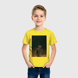 Футболка хлопковая детская Dark souls рыцарь, цвет: желтый — фото 2