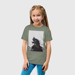 Футболка хлопковая детская Artorias of the Abyss, цвет: авокадо — фото 2