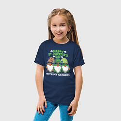 Футболка хлопковая детская Happy St Patricks day - dwarves, цвет: тёмно-синий — фото 2