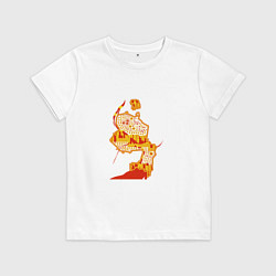 Футболка хлопковая детская НСК, цвет: белый