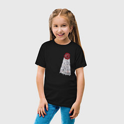 Футболка хлопковая детская Печать космодесантника, цвет: черный — фото 2