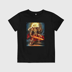 Футболка хлопковая детская Empire of Humanity - Warhammer 40k, цвет: черный
