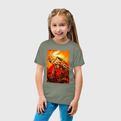 Футболка хлопковая детская Император человечества - Warhammer 40000, цвет: авокадо — фото 2