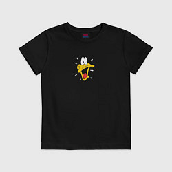 Футболка хлопковая детская Daffy, цвет: черный