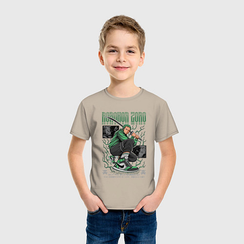 Детская футболка Ван пис Kimura / Миндальный – фото 3