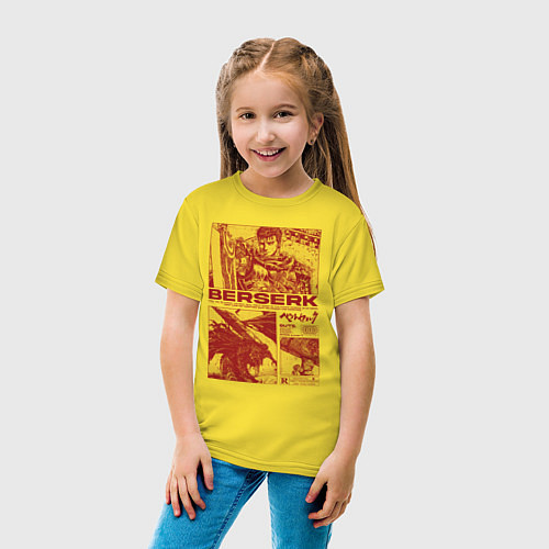Детская футболка Аниме Берсерк / Желтый – фото 4
