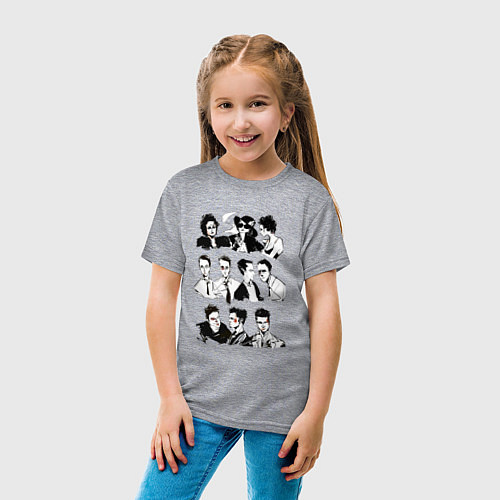 Детская футболка Бойцовский клуб герои / Меланж – фото 4