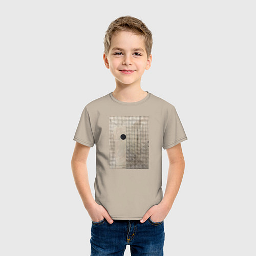 Детская футболка No geometry / Миндальный – фото 3