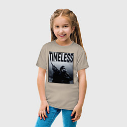 Футболка хлопковая детская Timeless, цвет: миндальный — фото 2