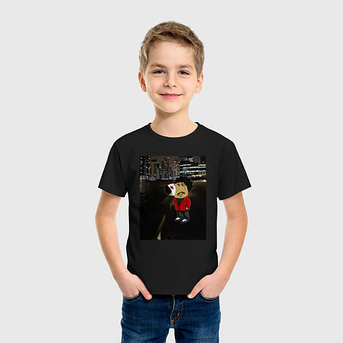 Детская футболка Чилловый старбой / Черный – фото 3