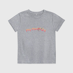 Футболка хлопковая детская Май мелоди каваи, цвет: меланж