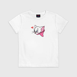 Футболка хлопковая детская Pussycat Том и Джерри, цвет: белый