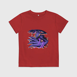 Футболка хлопковая детская Моя геройская академия Фумикаге Токоями, цвет: красный