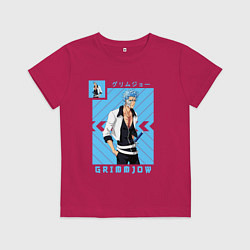 Футболка хлопковая детская Блич Grimmjow, цвет: маджента