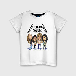 Футболка хлопковая детская Metallica juniors - cartoon, цвет: белый