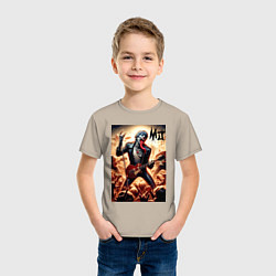 Футболка хлопковая детская Mick Jagger - Rolling Stones, цвет: миндальный — фото 2