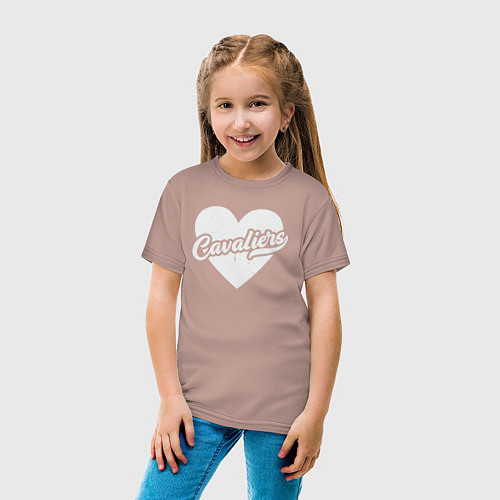 Детская футболка Love Cavaliers / Пыльно-розовый – фото 4