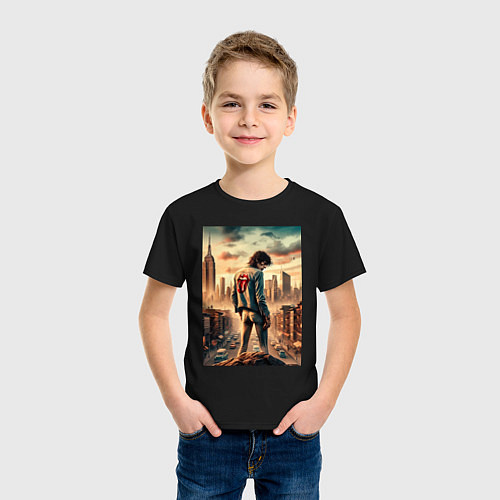 Детская футболка Mick Jagger is the world legend / Черный – фото 3