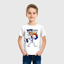 Футболка хлопковая детская Sega Jim, цвет: белый — фото 2