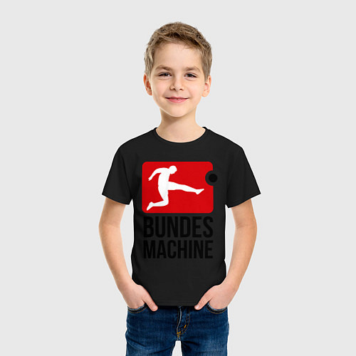 Детская футболка Bundes machine football / Черный – фото 3