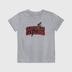 Футболка хлопковая детская NBA Cleveland, цвет: меланж
