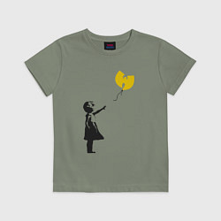 Футболка хлопковая детская Wu-Tang Banksy, цвет: авокадо